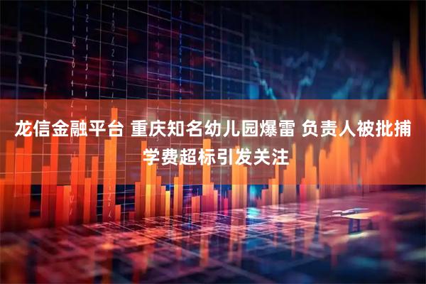 龙信金融平台 重庆知名幼儿园爆雷 负责人被批捕 学费超标引发关注