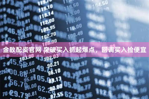 金致配资官网 突破买入抓起爆点，回调买入捡便宜